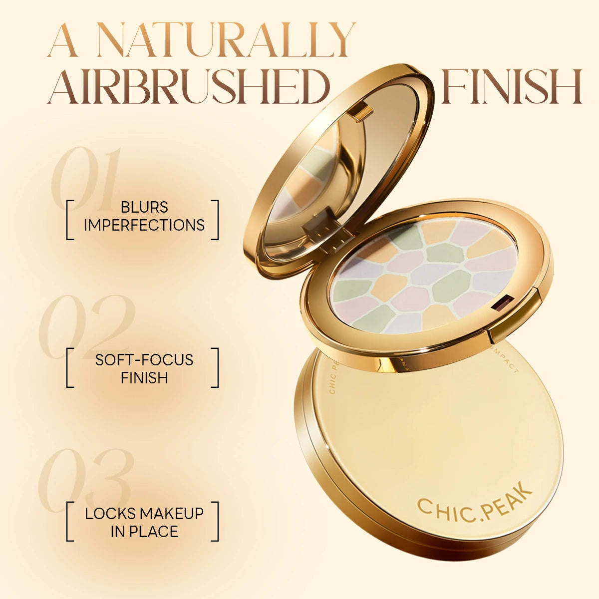 CHIC.PEAK PRISMATIC SOFT-MATTE SETTING COMPACT