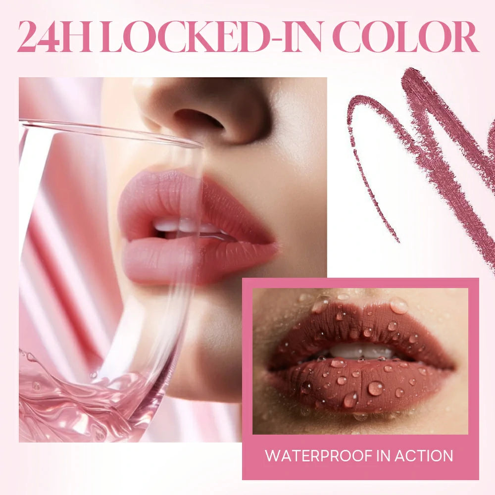 CHIC.PEAK SUPER STAY DOUBLE-END LIP STICK & LIP LINER-#CINNAMON LATTE