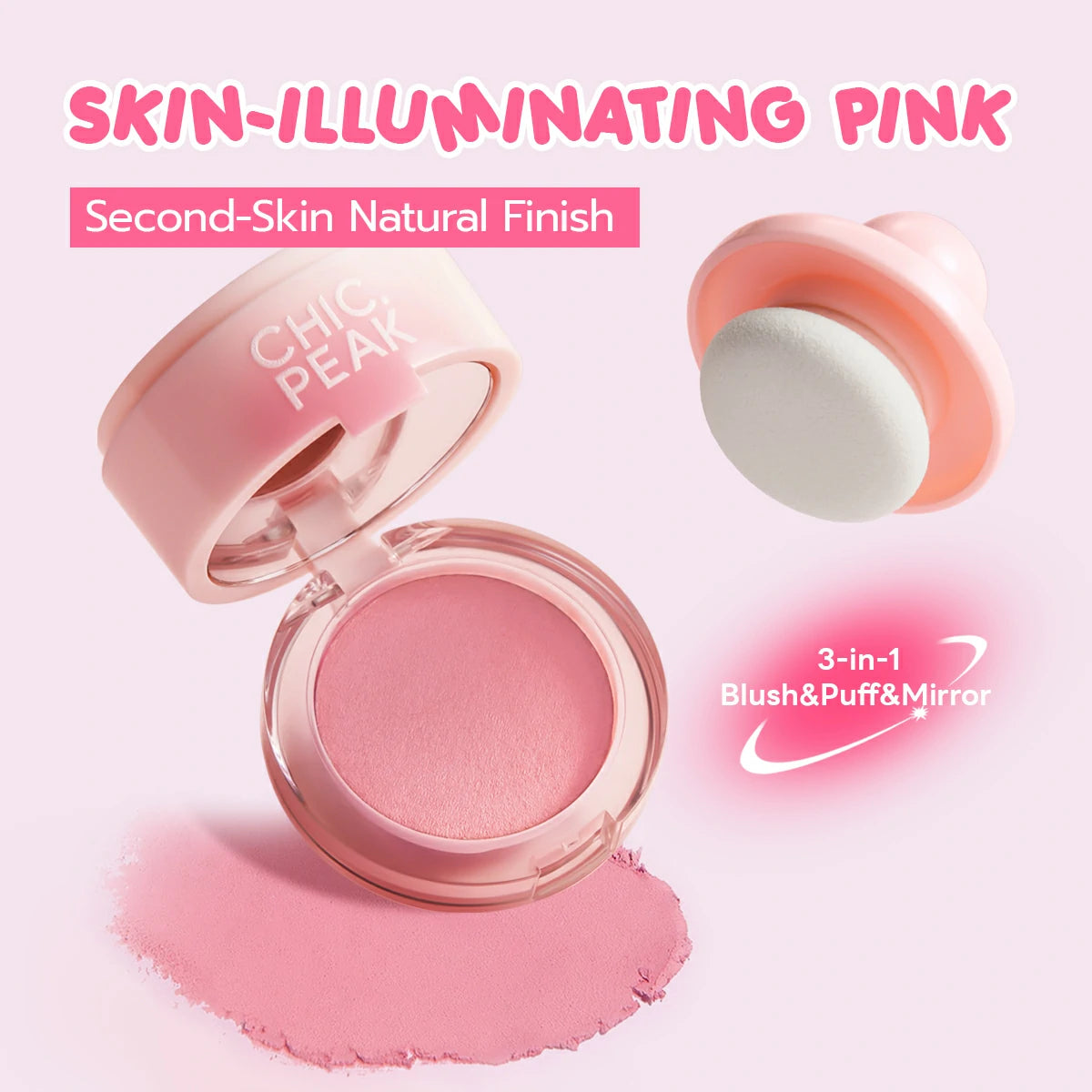 CHIC.PEAK TAP-TAP CLOUD VELVET BLUSH MUD