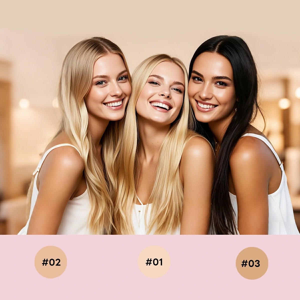 CHIC.PEAK SUPER STAY SKIN GLOW CUSHION FOUNDATIONS SPF50+ PA+++