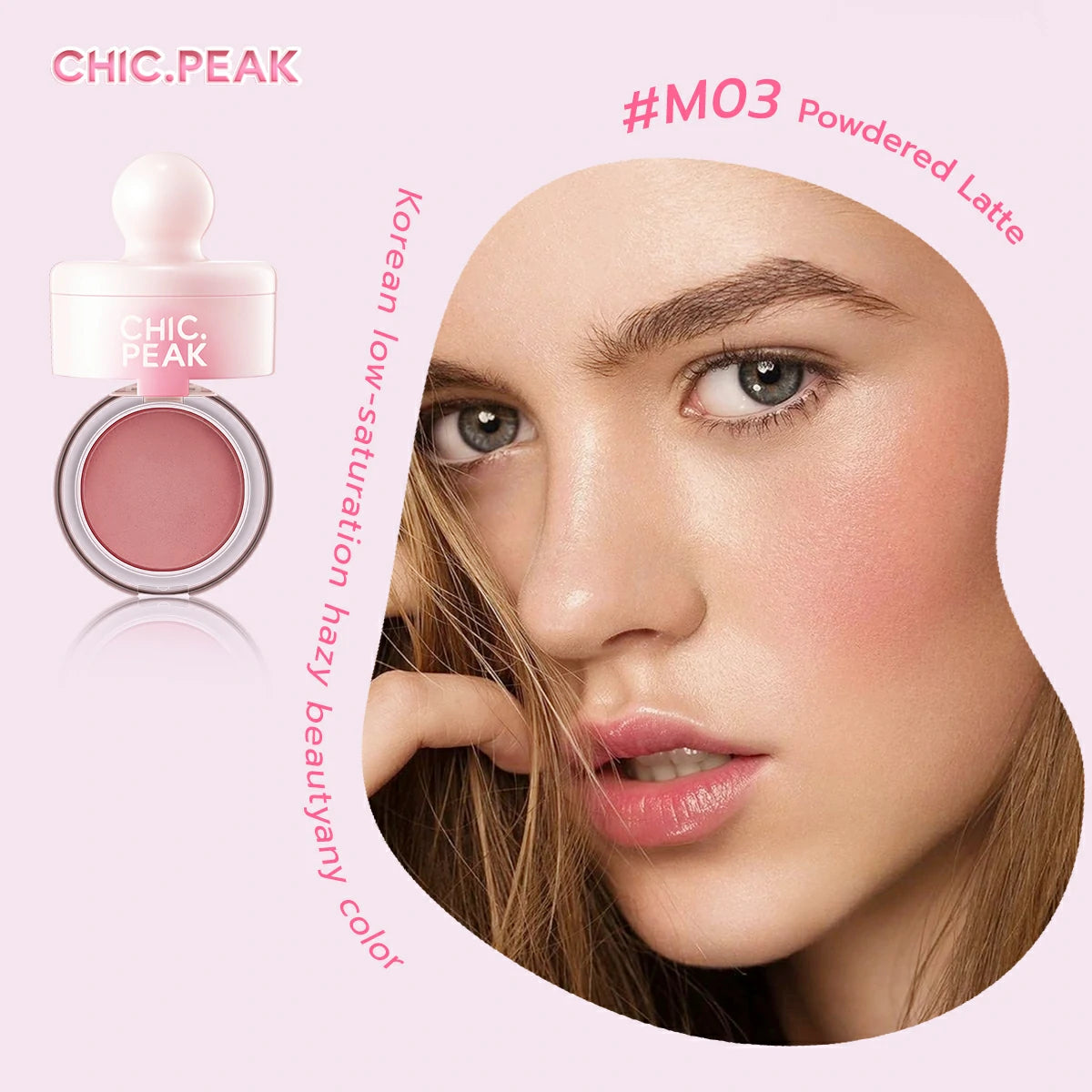 CHIC.PEAK TAP-TAP CLOUD VELVET BLUSH MUD