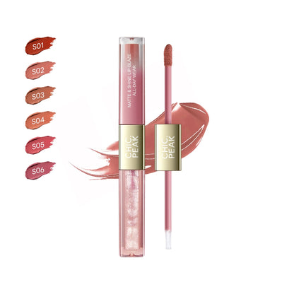 CHIC.PEAK MATTE & SHINE LIP GLAZEALL-DAY WEAR